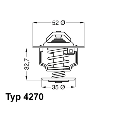 Thermostat, coolant